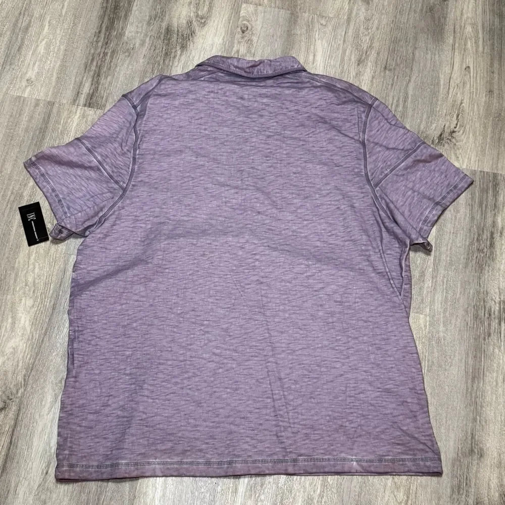 INC NWT MENS POLO COLLARED‎ 3 Quarter button 2XL